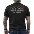 Primary Elements Of Humor Irony Words Sarcasm Mens Back Print T-shirt