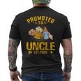 Promoted To Uncle Est 2024 Pregnancy Announcement Men's T-shirt Back Print