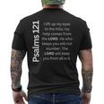 Psalms 121 My Help Comes From The Lord Mens Back Print T-shirt