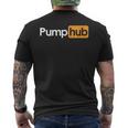 Pump Hub Funny Cute Adult Novelty Workout Gym Fitness Mens Back Print T-shirt