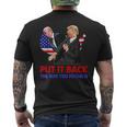 Put It Back The Way You Found It Trump Slap Biden Mens Back Print T-shirt