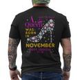 A Queen Was Born In November Happy Birthday To Me Men's T-shirt Back Print