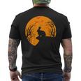 Rabbit Hare Full Moon Vintage Halloween Costume Pet Bunny Men's T-shirt Back Print