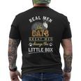 Real Men Like Cats Pets Cat DadMen's Back Print T-shirt