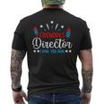 Retro 4Th Of July Funny Fireworks Director If I Run You Run Mens Back Print T-shirt