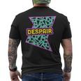 Retro 90S Despair Vaporwave Aesthetics Men's T-shirt Back Print