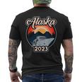 Retro Alaskan Cruise 2023 | Cruising To Alaska Boat Ship Mens Back Print T-shirt