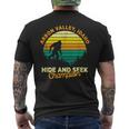 Retro Arbon Valley Idaho Big Foot Souvenir Men's T-shirt Back Print