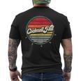 Retro Cockrell Hill Home State Cool 70S Style Sunset Men's T-shirt Back Print