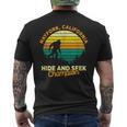Retro Hayfork California Big Foot Souvenir Men's T-shirt Back Print