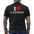 Retro I Heart Latinas Clothing I Love Latinas Men's T-shirt Back Print