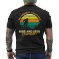 Retro San Andreas California Big Foot Souvenir Men's T-shirt Back Print