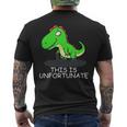 Rex Stuck In Tar Pit This Is Unfortunate Day For Dinosaur Mens Back Print T-shirt