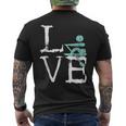 Rower Love Rowing Teams Coxswains Paddlers Crew Scull Men's T-shirt Back Print