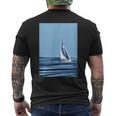 Sailboat With Background Men's T-shirt Back Print
