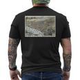 Savannah Ga Historic Map Men's T-shirt Back Print