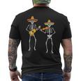 Skeleton Sombreros Guitar Fiesta Cinco De Mayo Mexican Party Men's T-shirt Back Print