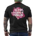 Slow Down & Tune In Mens Back Print T-shirt