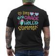 So Long 4Th Grade Hello Summer Last Day Of School Graduation Mens Back Print T-shirt