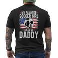 Soccer Girl Soccer Dad Of A Soccer Player Father Mens Back Print T-shirt