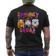 Spooky Squad Three Halloween Guinea Pigs As Witch Boo Men's T-shirt Back Print