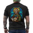 St Paul Stained Glass Mens Back Print T-shirt