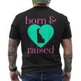 State Of Delaware Pride Born & Raised Home Simply Trendy Mens Back Print T-shirt