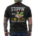 Stepping Into Junenth Like My Ancestors Happy Junenth Mens Back Print T-shirt