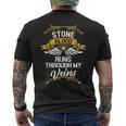 Stone Blood Runs Through My Veins Men's T-shirt Back Print