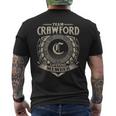 Team Crawford Lifetime Member Vintage Crawford Family Mens Back Print T-shirt