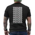 Techno Revolution For Edm Fanatics & Party Enthusiasts Edm Funny Gifts Mens Back Print T-shirt