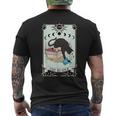 The Reader Black Cat Tarot Card Librarian Book Lover Reading Reading Funny Designs Funny Gifts Mens Back Print T-shirt