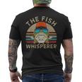 The Whisperer Of Fish Retro Vintage Fishing Angler Fisherman Mens Back Print T-shirt