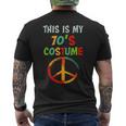 This Is My 70S Costume Party Wear Hippie Sign 1970S Outfits Mens Back Print T-shirt