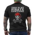 This Is My Pirate Costume Halloween Funny Pirate Cross Bones Halloween Funny Gifts Mens Back Print T-shirt