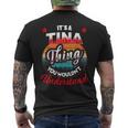 Tina Retro Name Its A Tina Thing Mens Back Print T-shirt