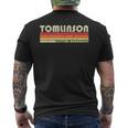 Tomlinson Surname Funny Retro Vintage 90S Birthday Reunion 90S Vintage Designs Funny Gifts Mens Back Print T-shirt
