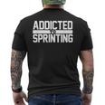 Track And Field Sprinting Sprinters Men's T-shirt Back Print