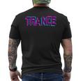 Trance With Uplifting Trance Vaporwave Glitch Remix Ed Men's T-shirt Back Print