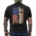 Truck Driver Usa American Flag Patriotic Trucker Men Men's T-shirt Back Print