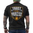 Trust The Process Motivational Quote Gym Workout Graphic Mens Back Print T-shirt