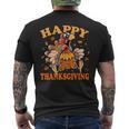 Turkey Day Turkey Happy Thanksgiving Men's T-shirt Back Print