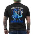 Type 1 Diabetes Proud Brother Of A T1d Warrior Men's T-shirt Back Print