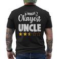 Uncle Funny Worlds Okayest Uncle Mens Back Print T-shirt