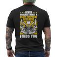 Never Underestimate A Heavy Equipment Operator Men's T-shirt Back Print