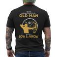 Never Underestimate An Old Man With A Bow And An Arrow Men's T-shirt Back Print