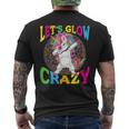 Unicorn Let Glow Crazy Retro Colorful Group Team Tie Dye Men's T-shirt Back Print