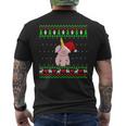 Unicorn Pig Ugly Christmas Sweater Men's T-shirt Back Print