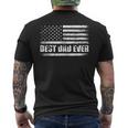 Usa Flag Best Dad Ever Daddy Fathers Day Dad Gifts Mens Back Print T-shirt