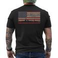 Uss Arkansas Bb-33 Ww1 Ww2 Battleship Usa American Flag Men's T-shirt Back Print